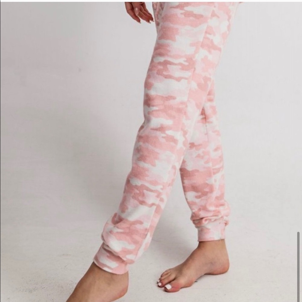 New! peach pink camo ultra soft drawstring pants - Picture 7 of 7